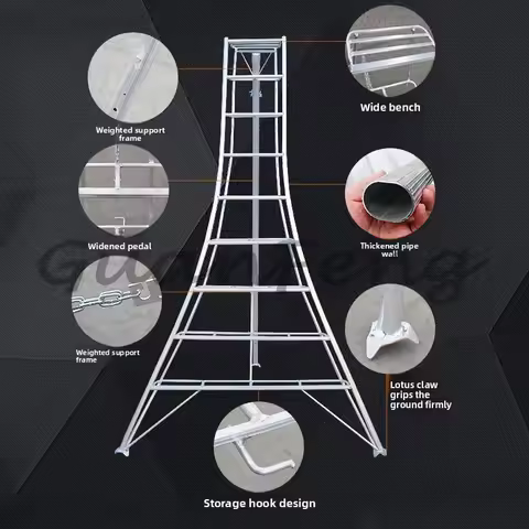 Garden special triangular ladder aluminum alloy horticultural pruning tripod ladder pruning ladder o