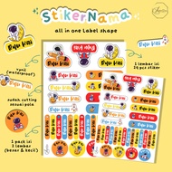[58 PCS] ALL IN ONE WATERPROOF NAME STICKERS Waterproof Sticker Name Sticker Label Sticker