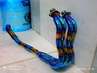 HEADER LEHERAN KNALPOT CUSTOM 4-2-1 MOTOR NINJA 250 FI NEW NINJA 250 KARBU KAWASAKI Z250 R25 MT25 CB