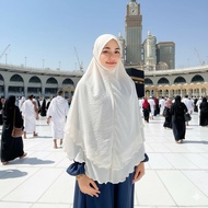 TUDUNG LABUH UMRAH | Size XL,XXL,3XL BERDAGU DESIGN 2 LAYER Tudung Labuh