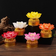Recommended led lotus lamp Buddha lamp Household Buddha temple Buddha Front Long Bright lamp Colorfu