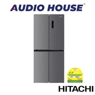 HITACHI HR4N7522DSXSG  466L SLIM 4 DOOR FBF INVERTER REFRIGERATOR INOX  2 TICKS WARRANTY BY HITACHI