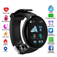 Bluetooth Smart Watch D18 Men/women Blood Pressure Round Smartwatch Women Waterproof Sport