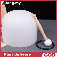 Crystal Quartz Singing Bowl 8 Inch 432Hz Yoga Meditation Sound Bowls Tibetan Crystal Bowl Sound Heal