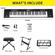 พร้อมส่ง MQ-6150 เปียโนอิเล็กทรอนิกส์มัลติฟังก์ชั่นอัจฉริยะแบบพกพา 61 คีย์สำหรับผู้เริ่มต้นเปียโนไฟฟ