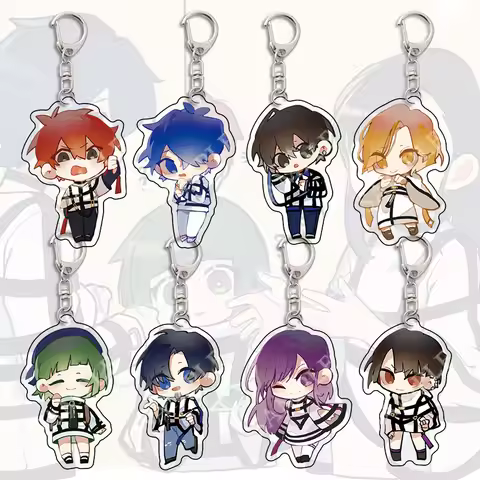 Anime MILGRAM Acrylic Keychain Cute Haruka Sakurai Futa Kajiyama Mikoto Figures Key Chain Ring Holde