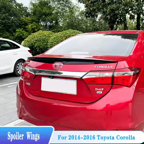For 2014--2016 Toyota Corolla Sedan Rear Trunk Lip Spoiler Tail Wings High Quality ABS Material Car