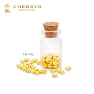 CHENSYN 999.9/24K Pure Gold Bean Emas 999 Gold Bean Pamp Bar 0.1g 0.5g 真金足金小金豆 999