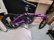 MINT T9 purple 9s 16inch fold bike 單車