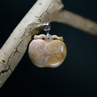 022229/珊瑚玉/天然晶石吊墜/天然晶石/能量石/原生態/護身符