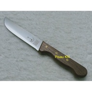 F. Herder (Solingen Fork Brand) 6 Inch Broadblade Knife Wooden Handle | Pisau Lapah | Pisau Chef - Made in Germany
