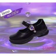 CATCHA Kids Girl Black School Shoes CX03