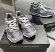 New Balance NB 992 支撐輕便 低幫跑步鞋男女同款 元祖灰