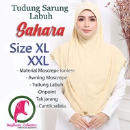 Tudung Sarung Labuh sahara Tudung umrah XL XXL Tudung Instant Labuh Tudung Sarung Soft Awning Tudung Sarung Moscrepe