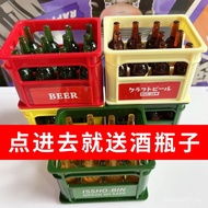 Mini Beer Miniature Simulation Beer Basket Small Liquor Bottle Cute Toy ModeldiyDecoration Play Hous