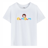 Kids It's AumSum Time Cartoon Print Short Sleeve T-shirt Boys Girls 100% Cotton Casual Crew Neck Tee