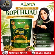 ALANA Kopi Hijau 15 Sachets | 100% Original HQ | Organic Green Royal Coffee | Chia Seed Habbatus Sau
