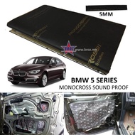 BMW 5 Series (E60/F10/F07/E61/F11)  MONOCROSS 80x45cm 2in1 High Quality Car Bonnet Door Sound Proof 