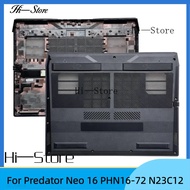 New laptop Case For Predator Neo 16 PHN16-72 N23C12 Bottom Base Cover Lower Case D Shell AP7JJ000201