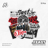 HP Feast Band Logo Stickers Feast Rock Band Stickers Aesthetic Helmet Phone Case Stickers Glossy Lam