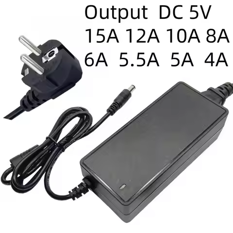 ACDC ADAPTER 5V 15A Power Supply 5V12A 5V8A 5V6A 5V5.5A 5V4A 5V5A 5V10A Power Adapter 5 Volt 10a 15a