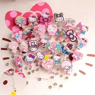 Retractor Pulley Badge Retractable Acrylic Keychain