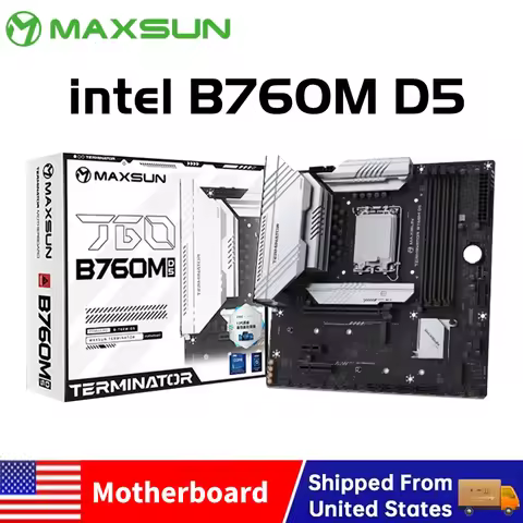 MAXSUN Gaming Mainboard B760M D5 Motherboard support Intel 14 13 12th CPU DDR5*4 M.2 PCIEX16 5.0 Des