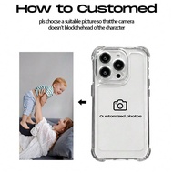 1pc Customizable Anti-Fall, Anti-Shock, High-Definition Photo DIY Design Silicone Lens Protection Ph