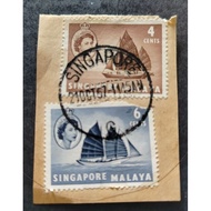 Setem Singapore Post Mark 21 OCT 1957