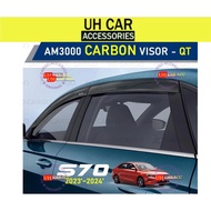 Proton S70 Injection Carbon Door Visor 4 Inch Proton S70 Car Accessories Proton S70 Cover