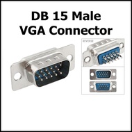DB 15Pin Male VGA Connector 15 Pin DB15 Jack 3 Row Male Connector