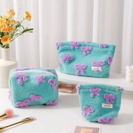 1 PC Cute Girls Green Bowknot Makeup Pouch Make Up Bag Multi-Function Portable Makeup Bags With Zipp