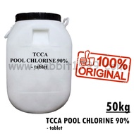 TCCA POOL CHLORINE 90%- tablet- 50kg- peralatan pembersih kolam renang/ tablet pool chlorine/ alat c