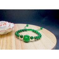 Bracelets, Bracelets, Handshakes mix Feng Shui Jade Stone Money Bags