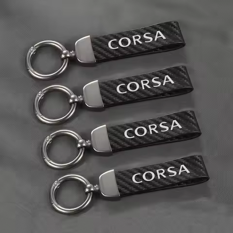 Car PU Leather Keychain Accessories For Opel Corsa C D E F A B Gsi 1.6T OPC Line 1.4T Turbo Corsavan