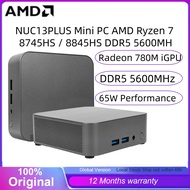 NUC13PLUS Mini PC AMD Ryzen 7 8745HS / 8845HS DDR5 5600MHz NVMe SSD WiFi6 Dual Power Mini CP