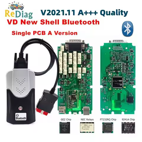A+++ Quality V2021.11 V2020.23 Multidiag Pro+ VD150 Single PCB Board TCS Pro Scanner OBD2 Code Reade