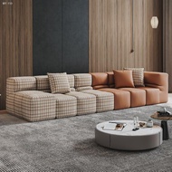 ✸✟Italian minimalist sofa small apartment designer Baxter tofu block block combination corner leathe