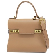 Delvaux tempete PM 粉膚色 牛皮 两用包