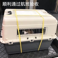 A-T🤲Air China Flight Case Pet Golden Retriever Large Big and Small Dogs Cat Trolley Case Carrying Dog Cage Dog Check-in
