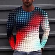 3D Printed Modern Men's Streetwear Long Sleeve