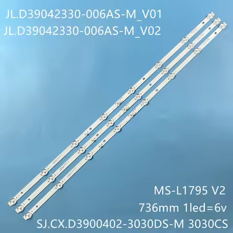 LED Backlight strip 8 Lamp for HL-00390A30-0402S-07 ROHS LE40N3 TELEFUNKEN TF-LED39S62T2 Tf-led40s82