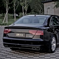 A8 Modified ABT Style 3PCS FRP Unpainted Primer Rear Trunk Spoiler Wing for Audi A8 2010-2014 Car Ac