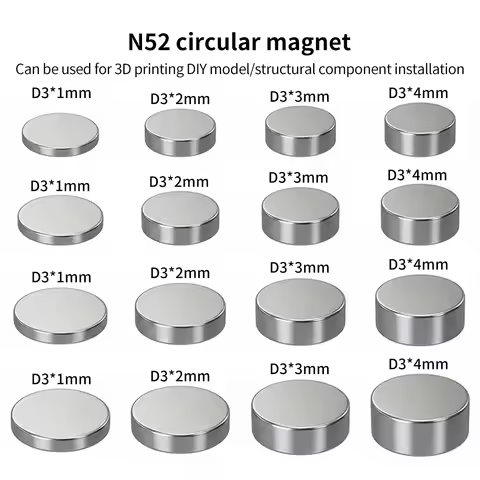 Tiny Magnets Small Magnets For Bambu Lab Circular N52 magnet DIY Parts for 3D printer parts