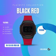 Reebok RV-FLD-U9-PBIR-BR - Jam Tangan Reebok Fluidity Black Red Unisex Original