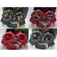 G.SK BG GA110 Couple Watches Jam Tangan Lelaki Wanita Perempuan Unisex Murah Ga100 Merah Hitam G Vir