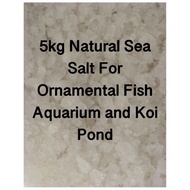 5kg Natural Sea Salt For Ornamental Fish Aquarium and Koi Pond  Dissolving sea salt in pond water or fis