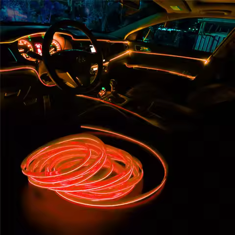 2m Car Interior Dash Board Console EL Wiring Neon Strip For BMW 5 Series E60 E61 F07 F10 F11 G30 G31