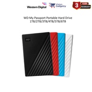 Western Digital My Passport Portable Hard disk External USB3.2 Hard Drives 1TB/2TB/3TB/4TB/5TB/6TB
