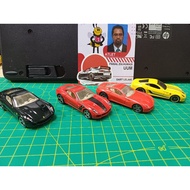 Hot Wheels Ferrari 599 GTB Black Red Yellow LOOSE LOT OF FOUR (4) CARS NO CARD/BLISTER (NOT PERFECT)
